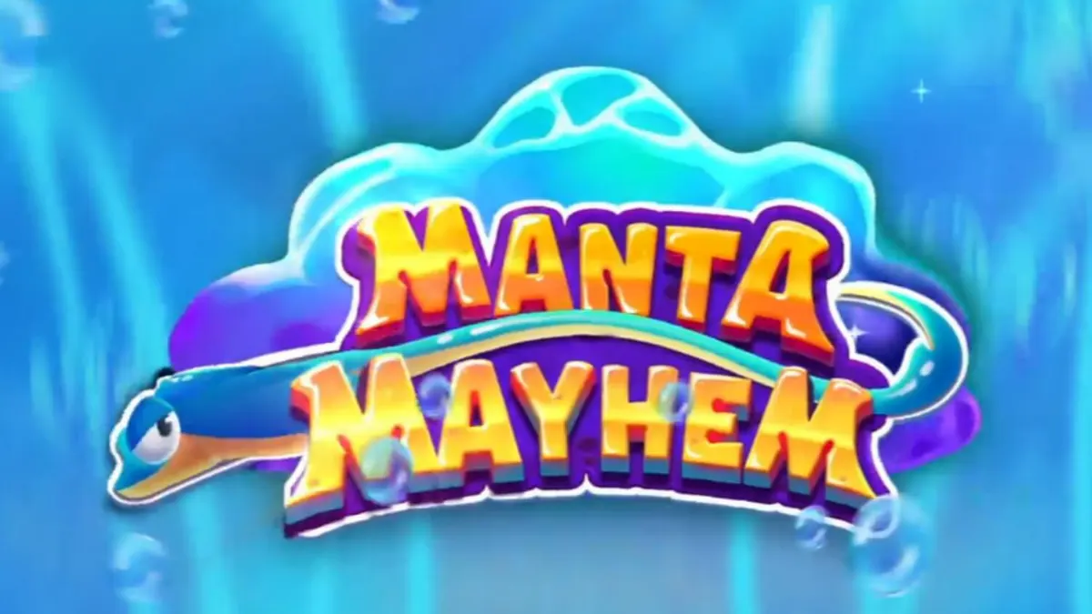 Tampilan visual slot Manta Mayhem dengan tema bawah laut yang penuh warna